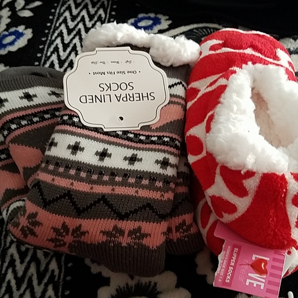 Slipper and socks